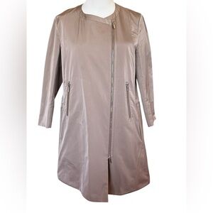 LAFAYETTE 148 New York 3/4 Sleeve Cross Zip Interior Cinch Waist Jacket